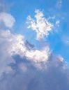 White Clouds and Blue Sky