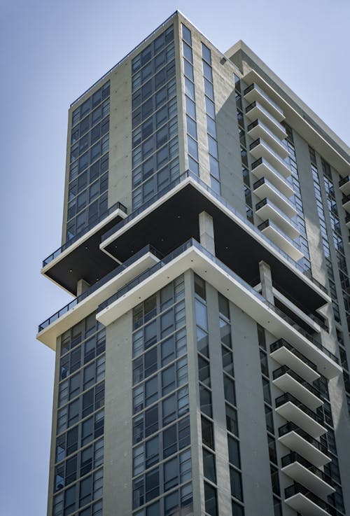 Low-Angle Shot of a High Rise Building
