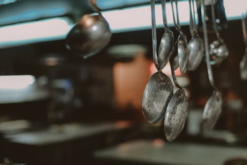 Darmowe zdjęcie z galerii z kuchnia, łyżki, metal