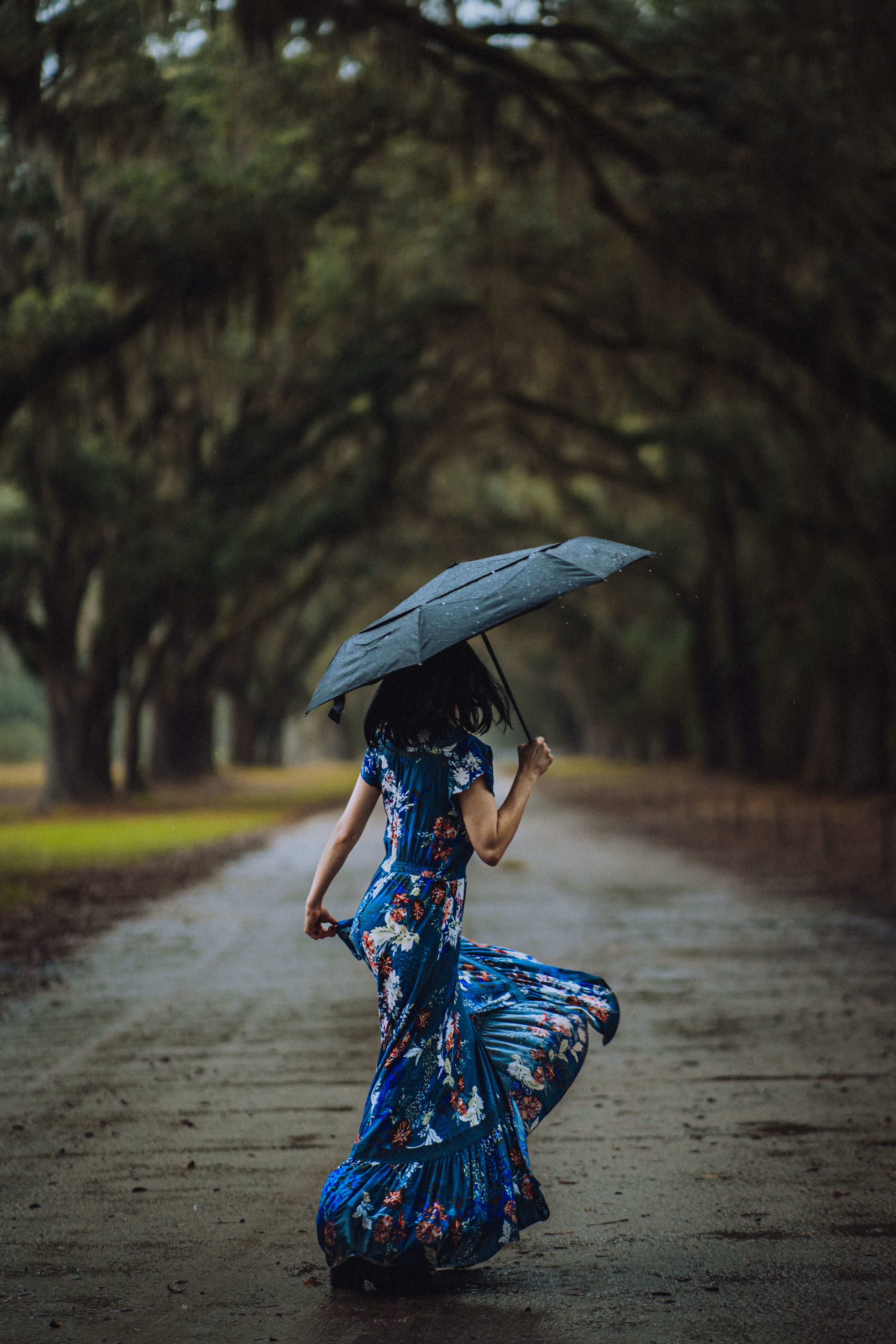 jennifer aniston black mini dress Sandee Rain Boutique - Sky Blue Retro Floral Print Drawstring Waist Ruffled  Mini Dress Sandee Rain