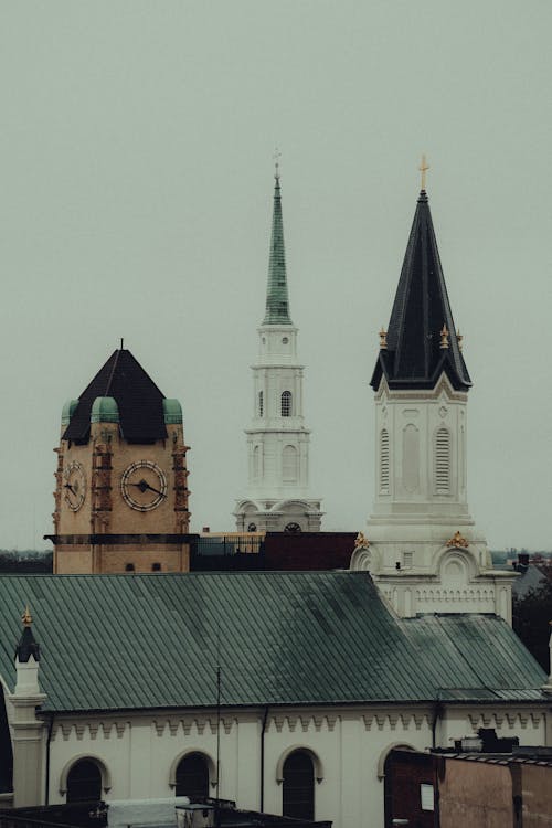 건축, 교회, 소도시의 무료 스톡 사진