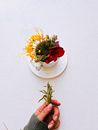 Yellow and Red Flower Bouquet