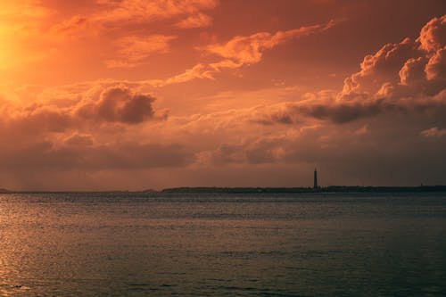 Immagine gratuita di arancia, cielo, costa