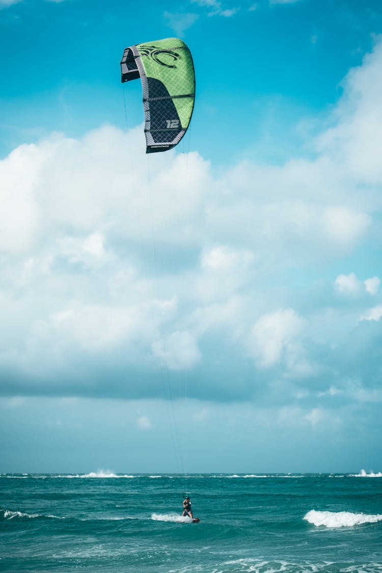 A Surfer Surfing