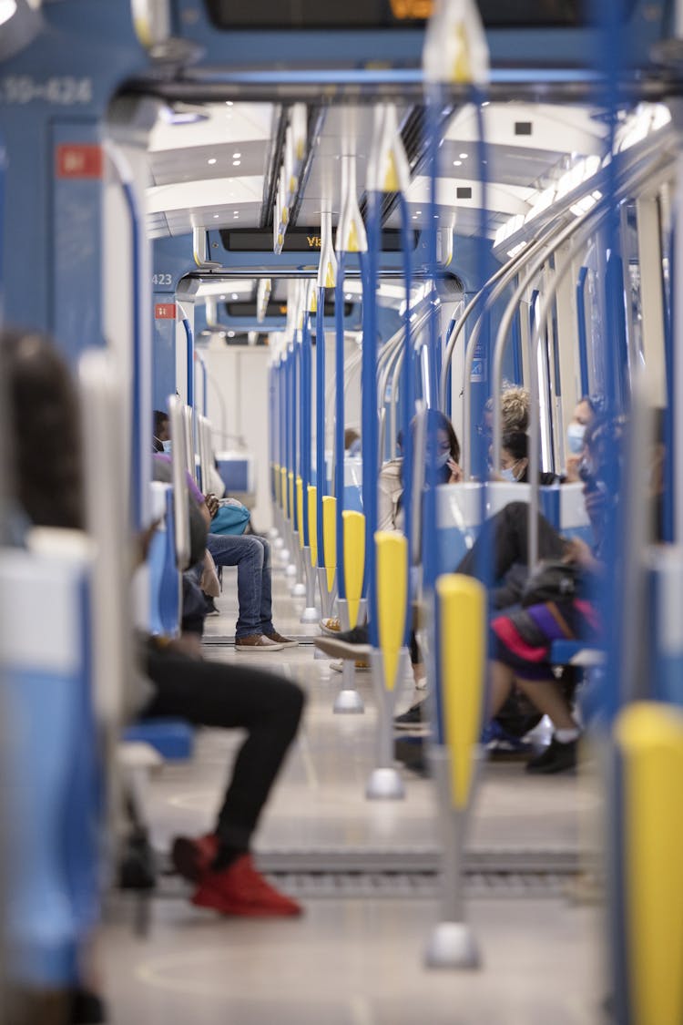 People Sitting In The Train