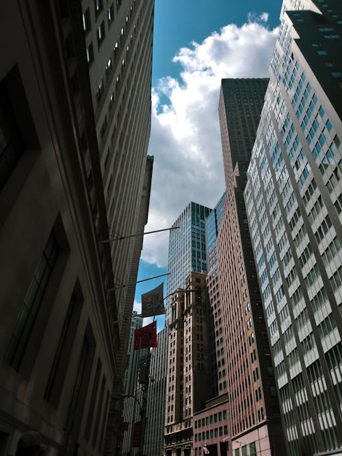 Low Angle View of Skyscrapers