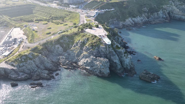 Road Along A Cliff Coast