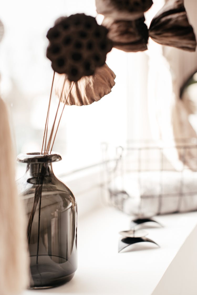 Dried Flowers In Bottle