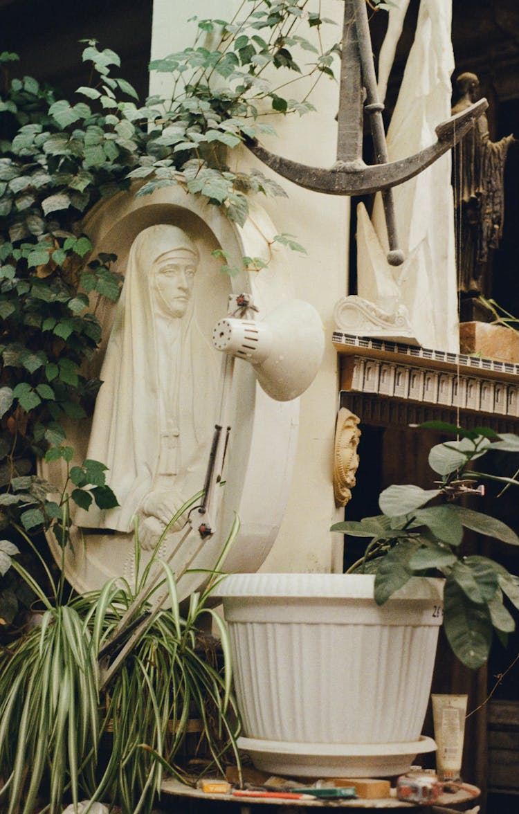 Religious Relief In Garden Area