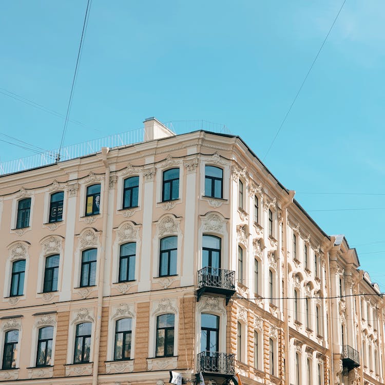 Elegant Facade Of Corner Tenement