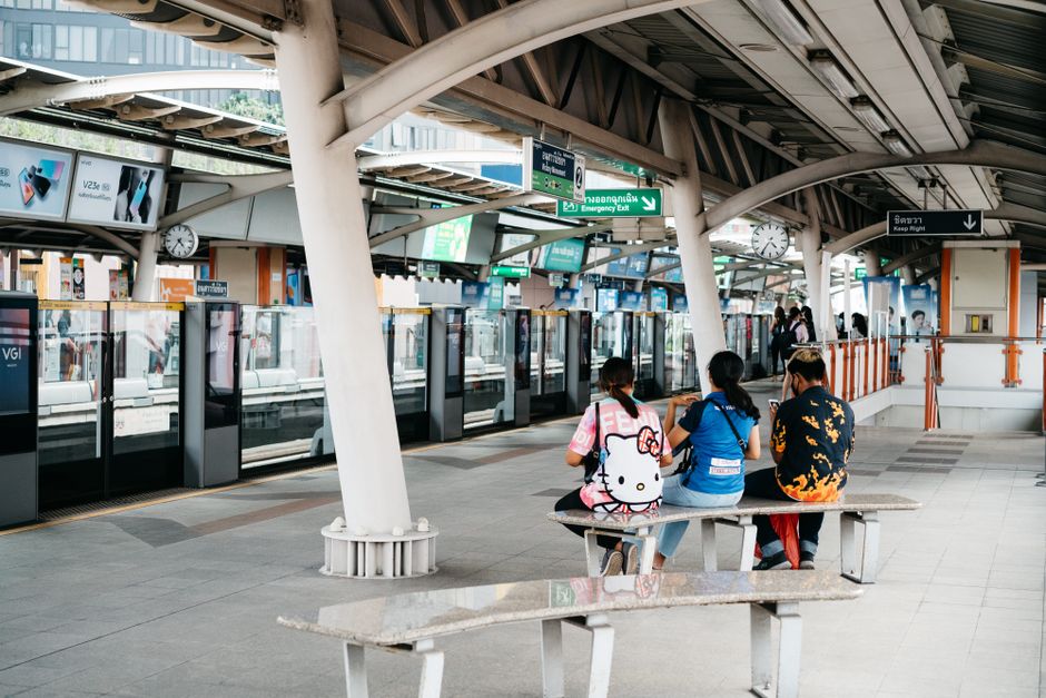 KTM Shuttle Tebrau train at Woodlands CIQ, Singapore, ready for departure to Johor Bahru