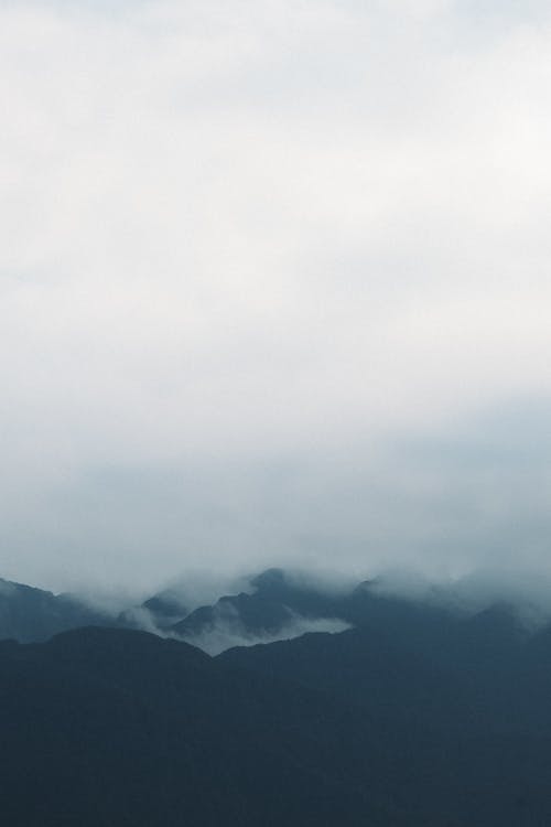 Mountains Covered in Fog 