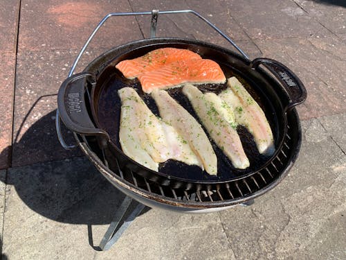 Free stock photo of fish bbq, fish braai, fried fish