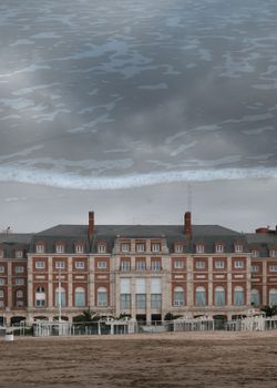 Brown and White Concrete Building Under White Clouds