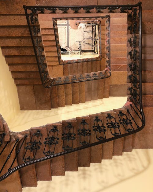 계단, 내려가는, 역사적의 무료 스톡 사진