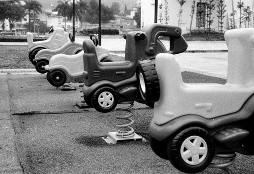 Playground in Black and White