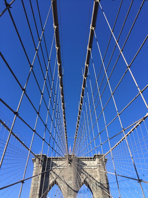 뉴욕, 랜드마크, 브루클린 다리의 무료 스톡 사진