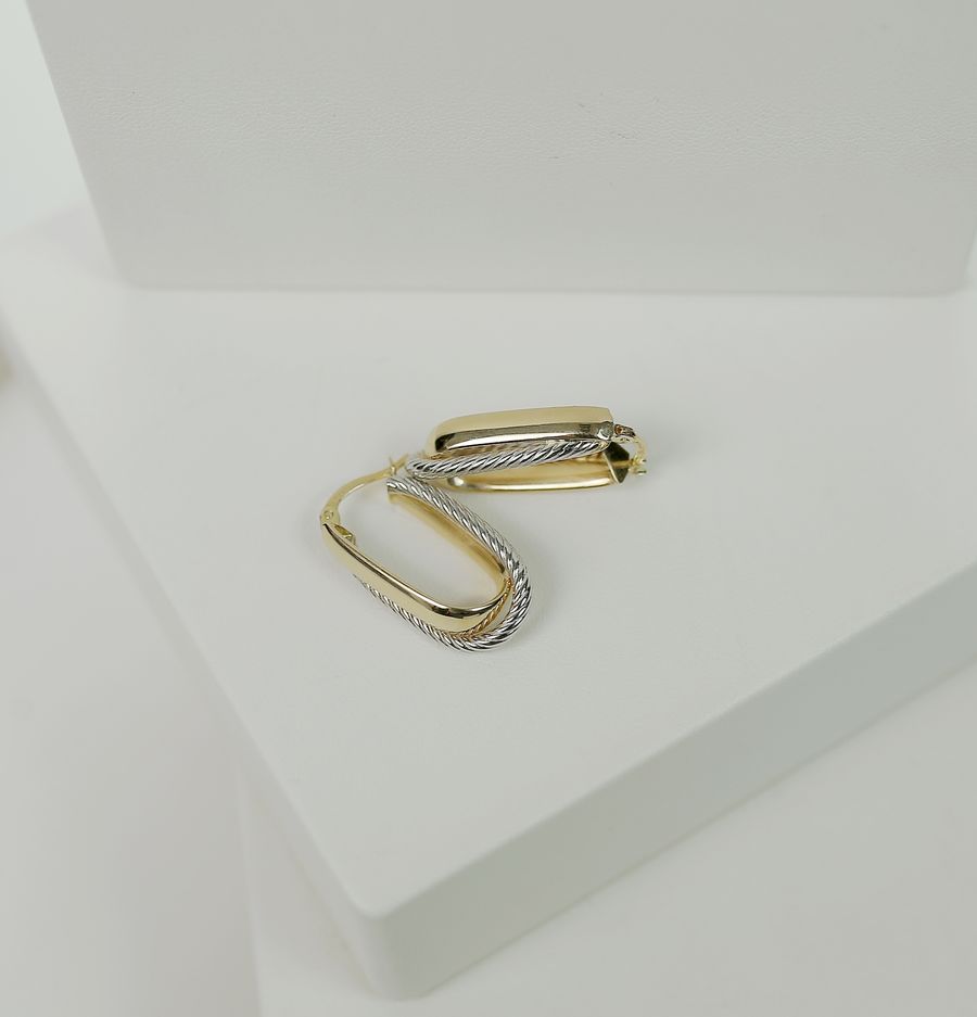 Pendientes aro “Brisa” dorados