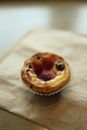 Brown and White Pastry on White Paper
