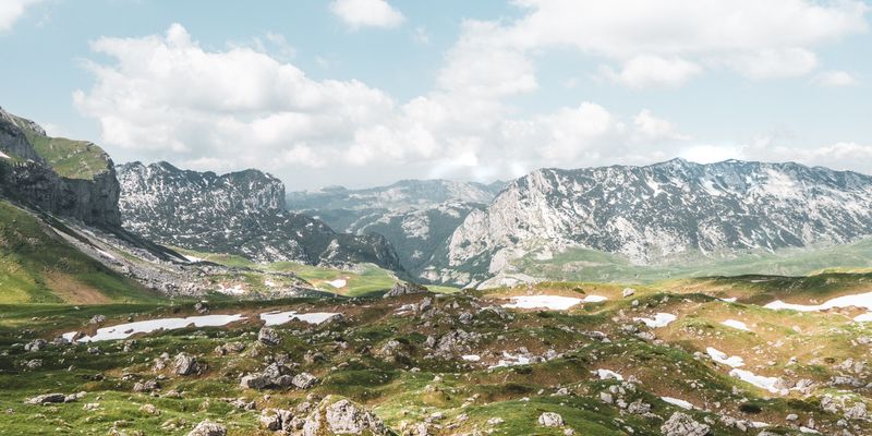 Paisaje de montaña de Montenegro