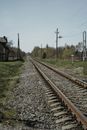 Brown and Gray Train Rail