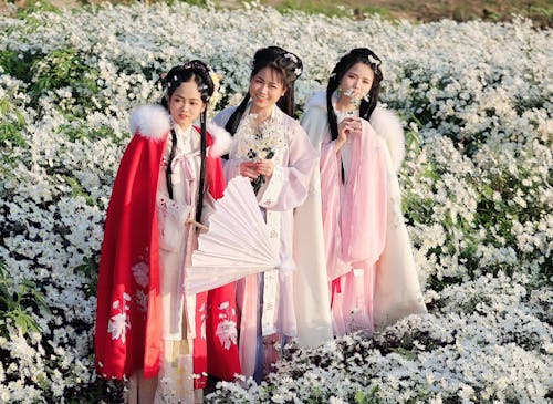 免费 一起, 亞洲女孩, 传统服饰 的 免费素材图片 素材图片