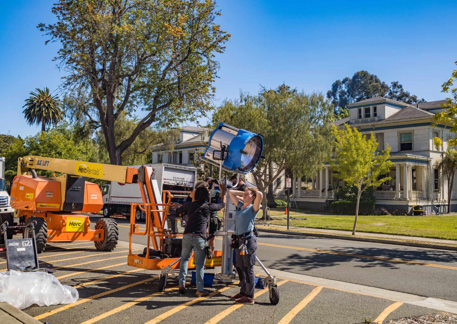 Flat removals in Derby — crew wrapping and loading on moving day