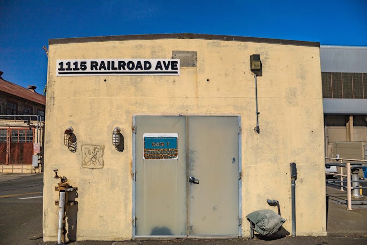 Old Warehouse Building On Street