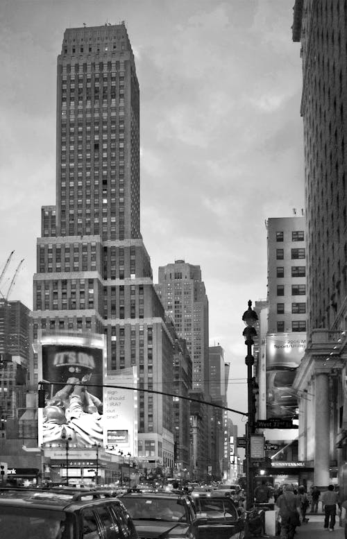 검정색과 흰색, 그레이스케일, 대도시의 무료 스톡 사진