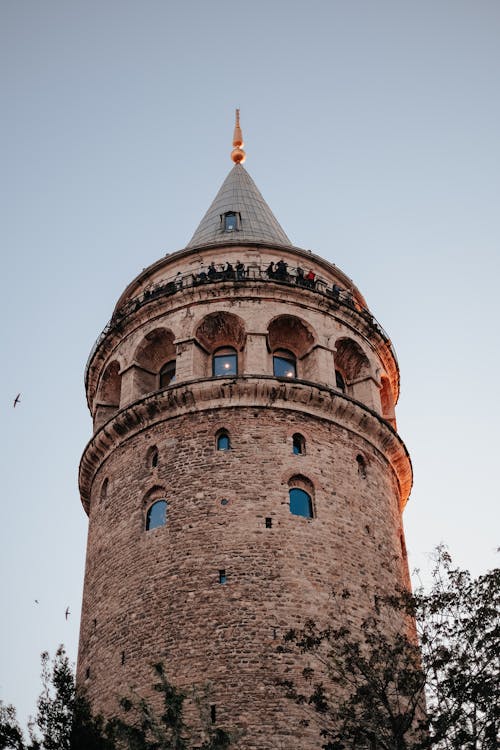 Free Galata Tower in Turkey Istanbul Stock Photo