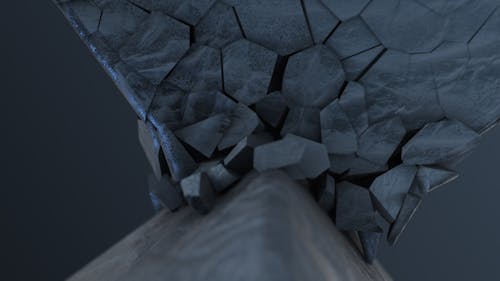 Základová fotografie zdarma na téma 3d render, kameny, ničení