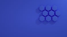 3D Render of Hexagon Shapes