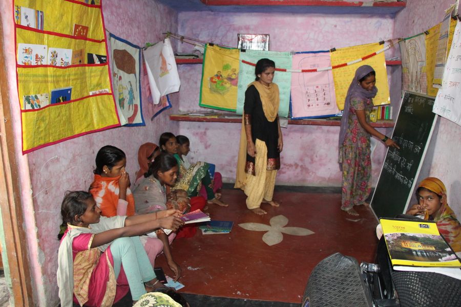 Classroom session at Sainik School Sikar