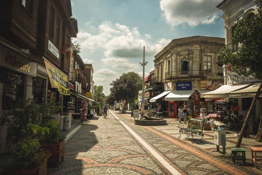 Market in an Old Town 