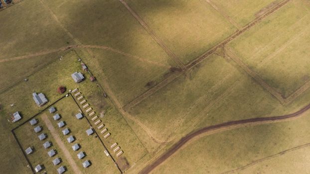 Aerial View of Green Field