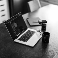 Laptop terminal on a desk by Boris K. on Pexels