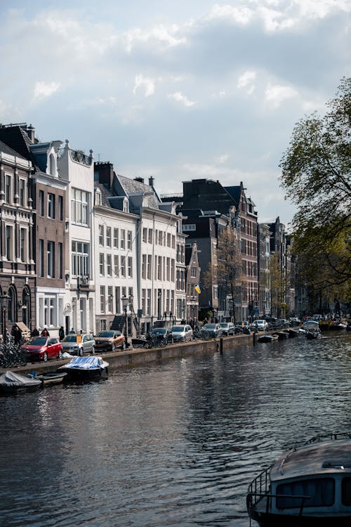 Imagine de stoc gratuită din Amsterdam, apă, bancă