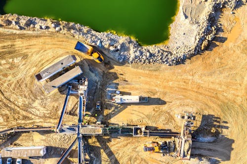 Top View of a Mining Site