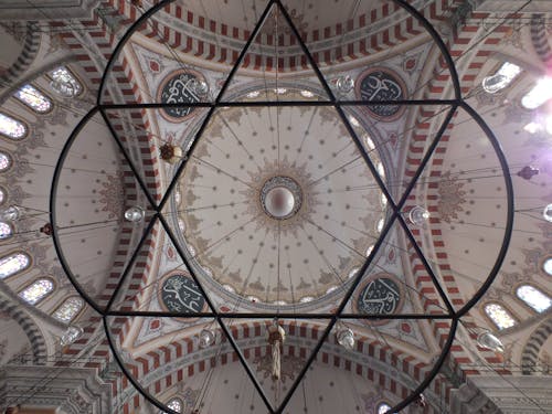 Dome Ceiling of a Mosque Building