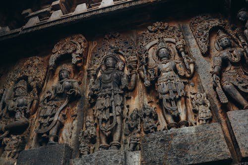 Ảnh lưu trữ miễn phí về Ấn Độ, chạm khắc, chùa hoysaleshwara