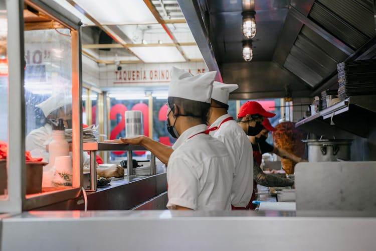 Workers In Restaurant