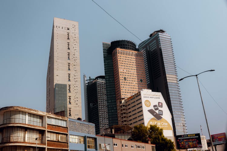 Group Of Skyscrapers In City Centre