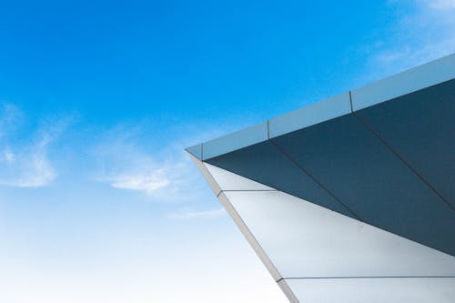 Modern Architecture Element and Blue Sky