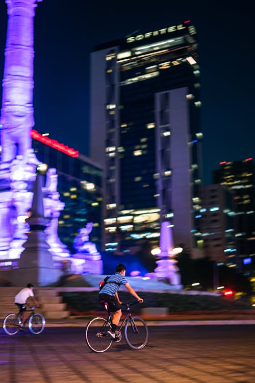 Ingyenes stockfotó a függetlenség angyala, alkonyat, biciklisek témában