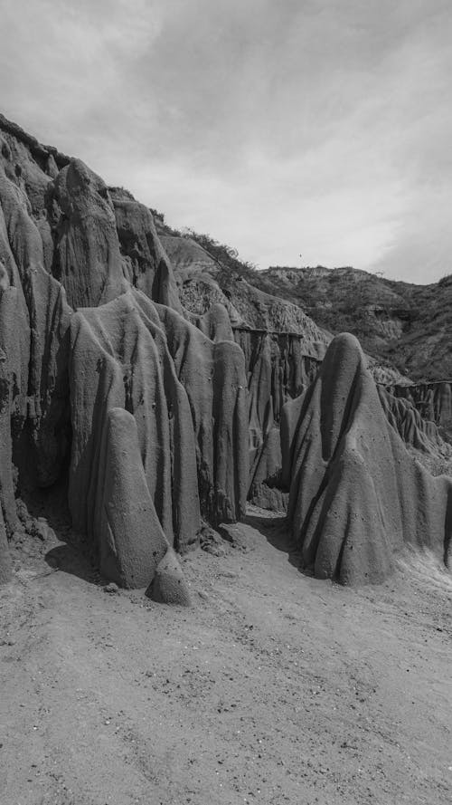 Rock Formations on a Desert