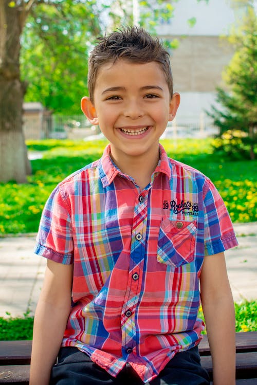 Close-up Photo of a Happy Kid