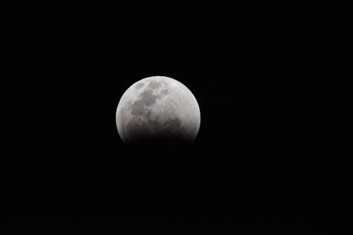 Free Photo of Partial Lunar Eclipse Stock Photo