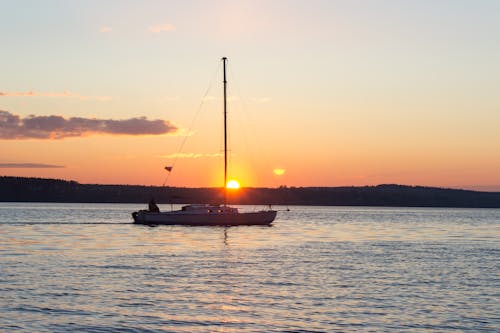 Gratuit Photos gratuites de coucher de soleil, embarcation, heure dorée Photos