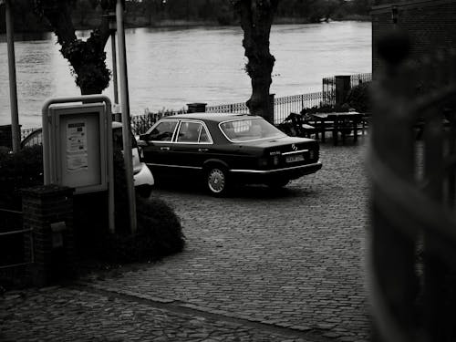 คลังภาพถ่ายฟรี ของ Mercedes-Benz, ขาวดำ, คลาสสิก