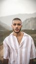 Portrait of Handsome Man With Stubble
